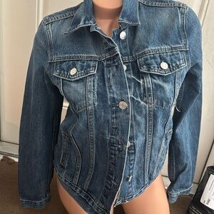 nwt gap denim jacket coat size XS